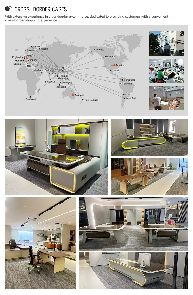 Factory Supply  Work Station Desk Office Desk Office Desk with Drawer Office Table Modern  boss office desk