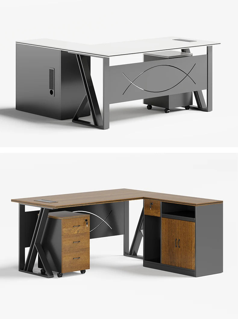 Factory Supply  Work Station Desk Office Desk Office Desk with Drawer Office Table Modern  boss office desk
