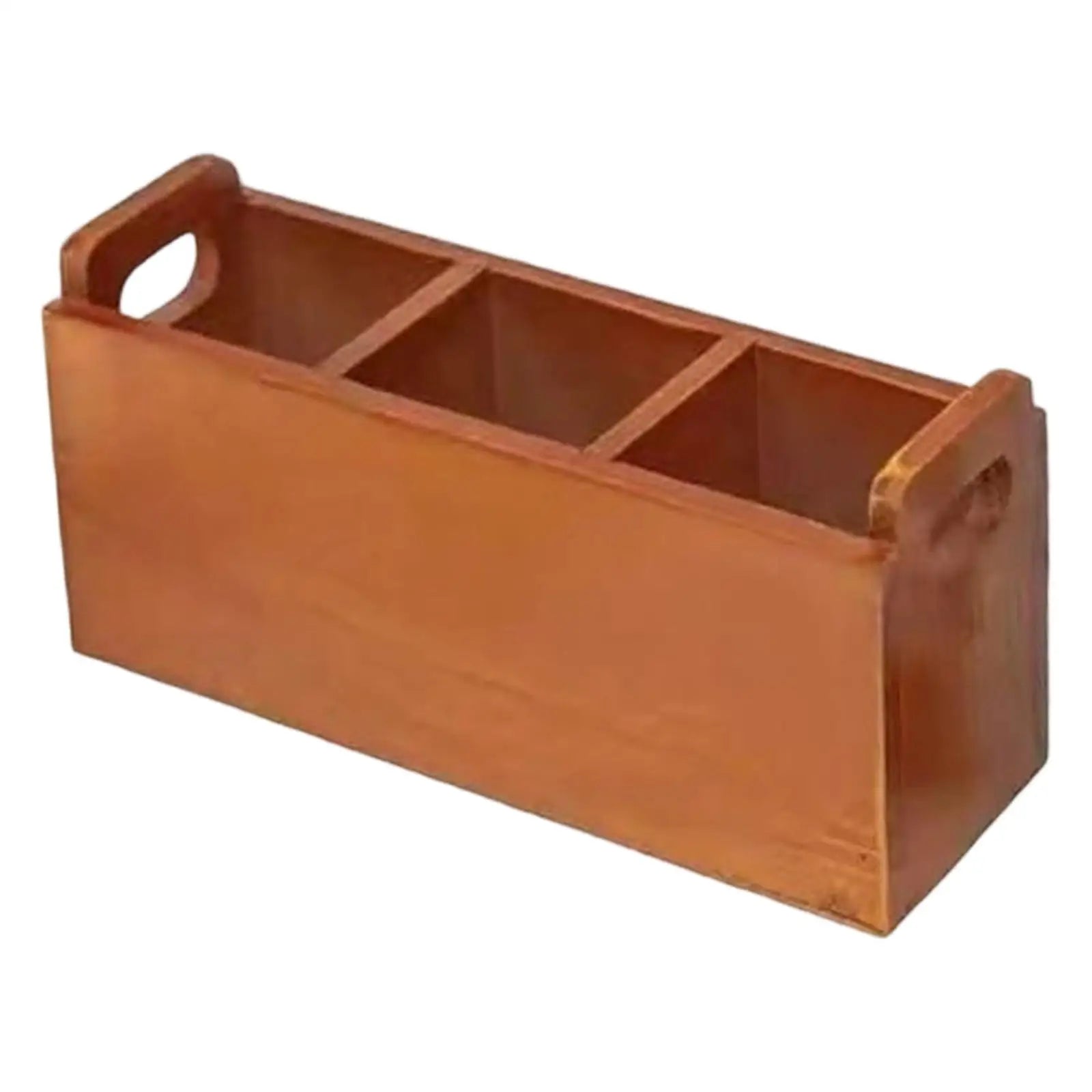 Wooden Storage Box Office Supplies Stationery Sundries Cosmetics Brown Accessory