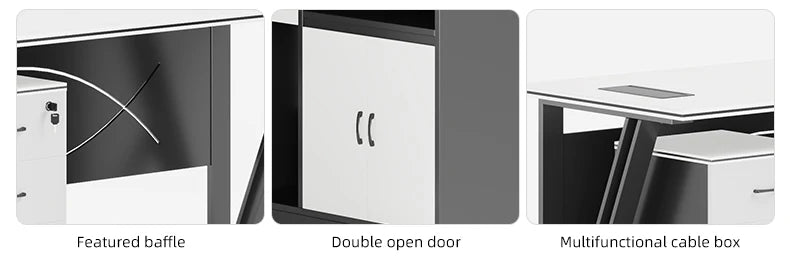 Factory Supply  Work Station Desk Office Desk Office Desk with Drawer Office Table Modern  boss office desk