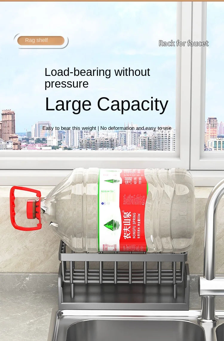 Kitchen Shelf Cleaning Cloth Storage Draining Rack Household Detergent Sponge Rack Water Sink Water Sink Water Sink Artifact