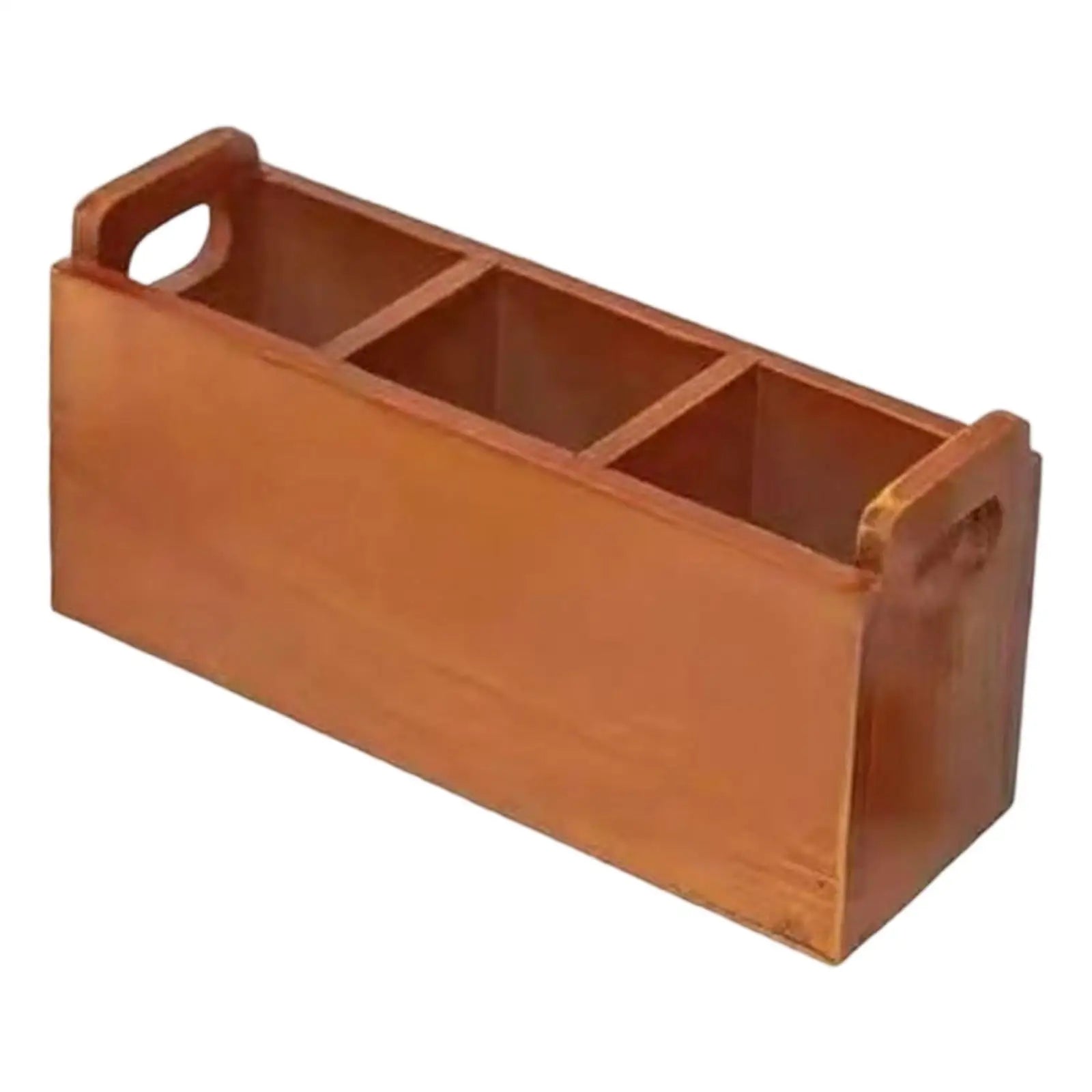 Wooden Storage Box Office Supplies Stationery Sundries Cosmetics Brown Accessory